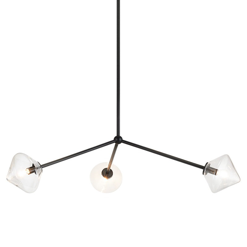 Novo 3 Light Diamond Chandelier - Light House Co.