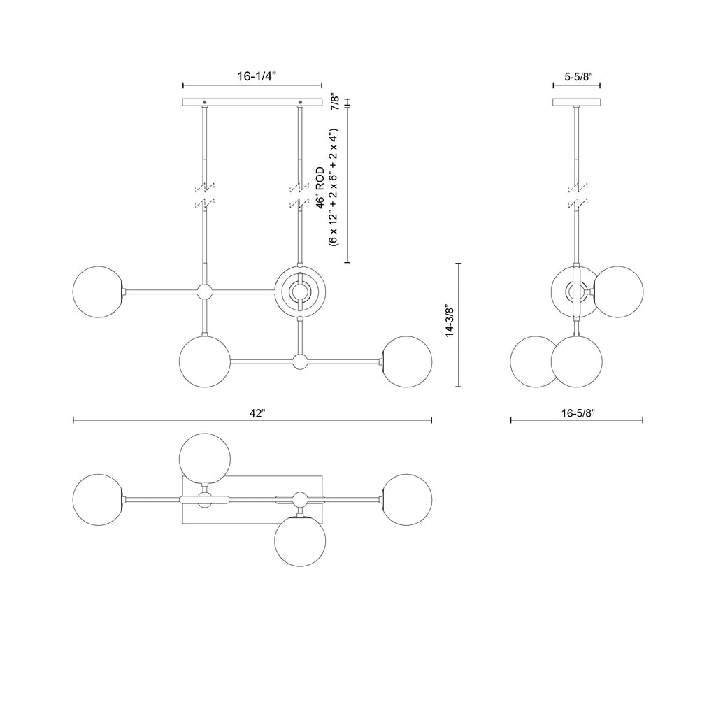 Fiore Chandelier - Light House Co.