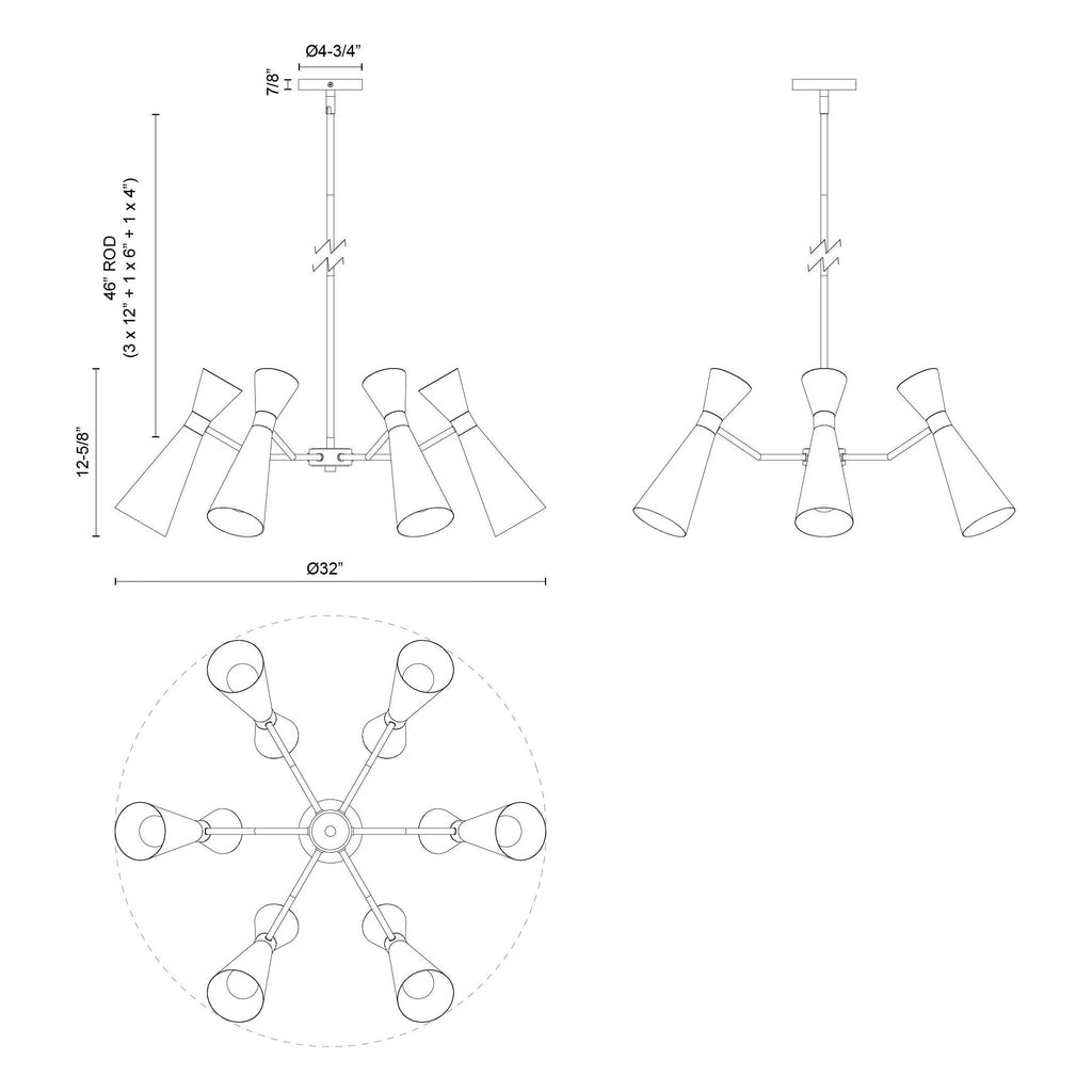 Blake Chandelier - Light House Co.