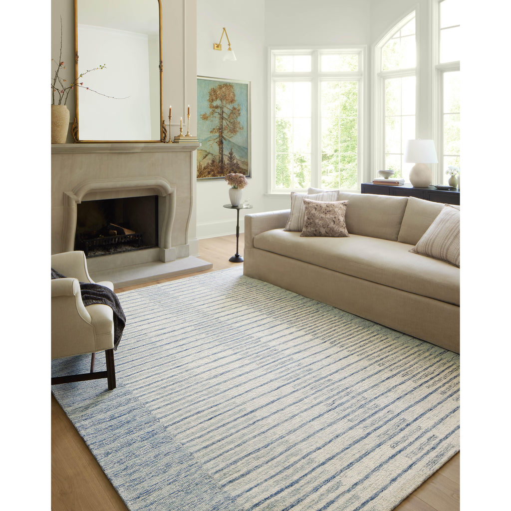 Chris Ivory / Denim Rug | Chris Loves Julia x Loloi - Light House Co.