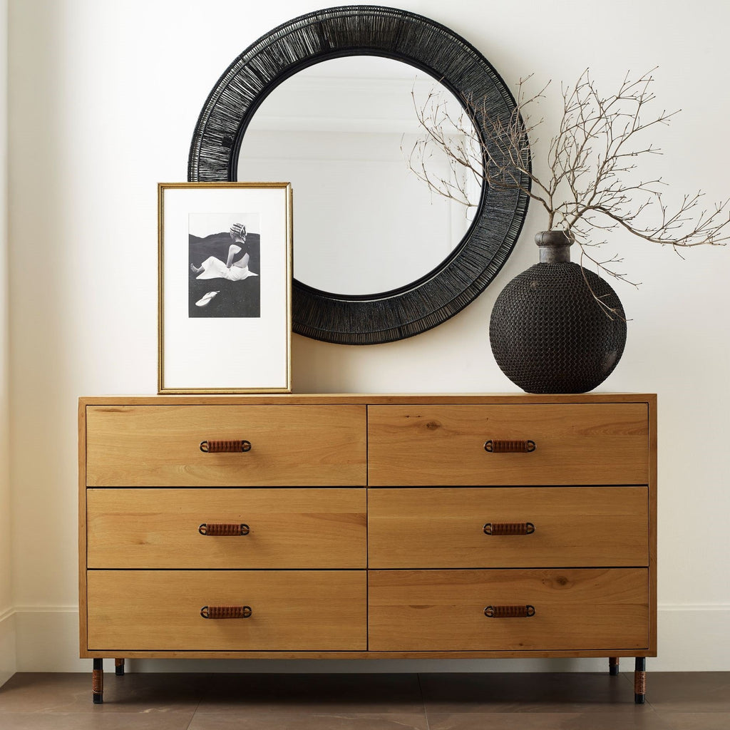Collins Large Jute Mirror - Light House Co.