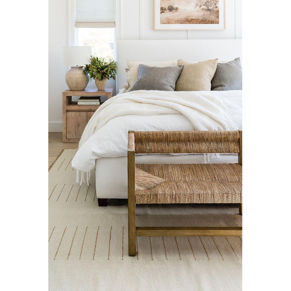 Corfu Ivory Rug Pure Salt - Light House Co.