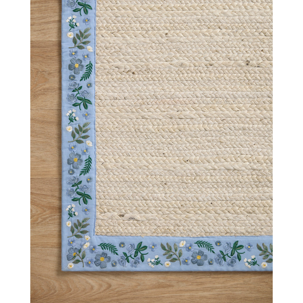Costa Wildwood Ivory  /  Periwinkle | Rifle Paper Co. Rugs x Loloi - Light House Co.