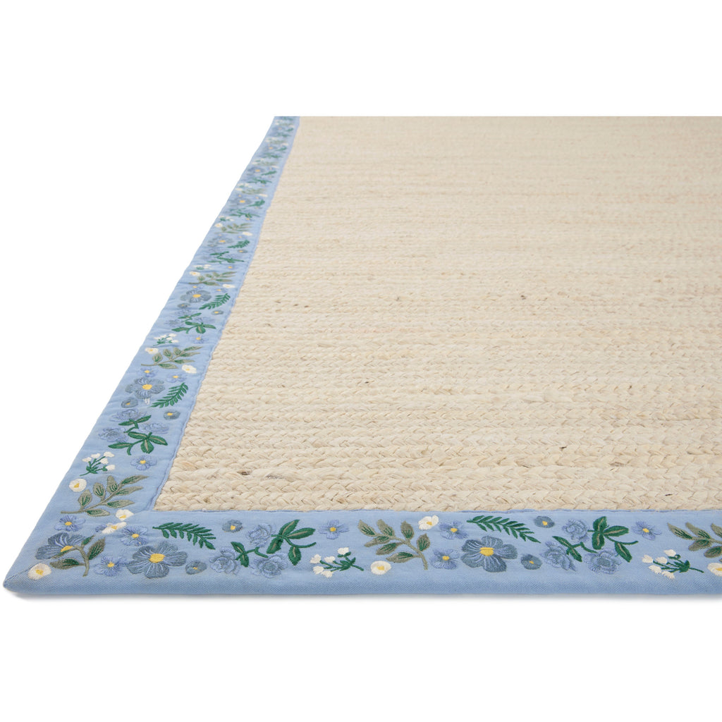 Costa Wildwood Ivory  /  Periwinkle | Rifle Paper Co. Rugs x Loloi - Light House Co.