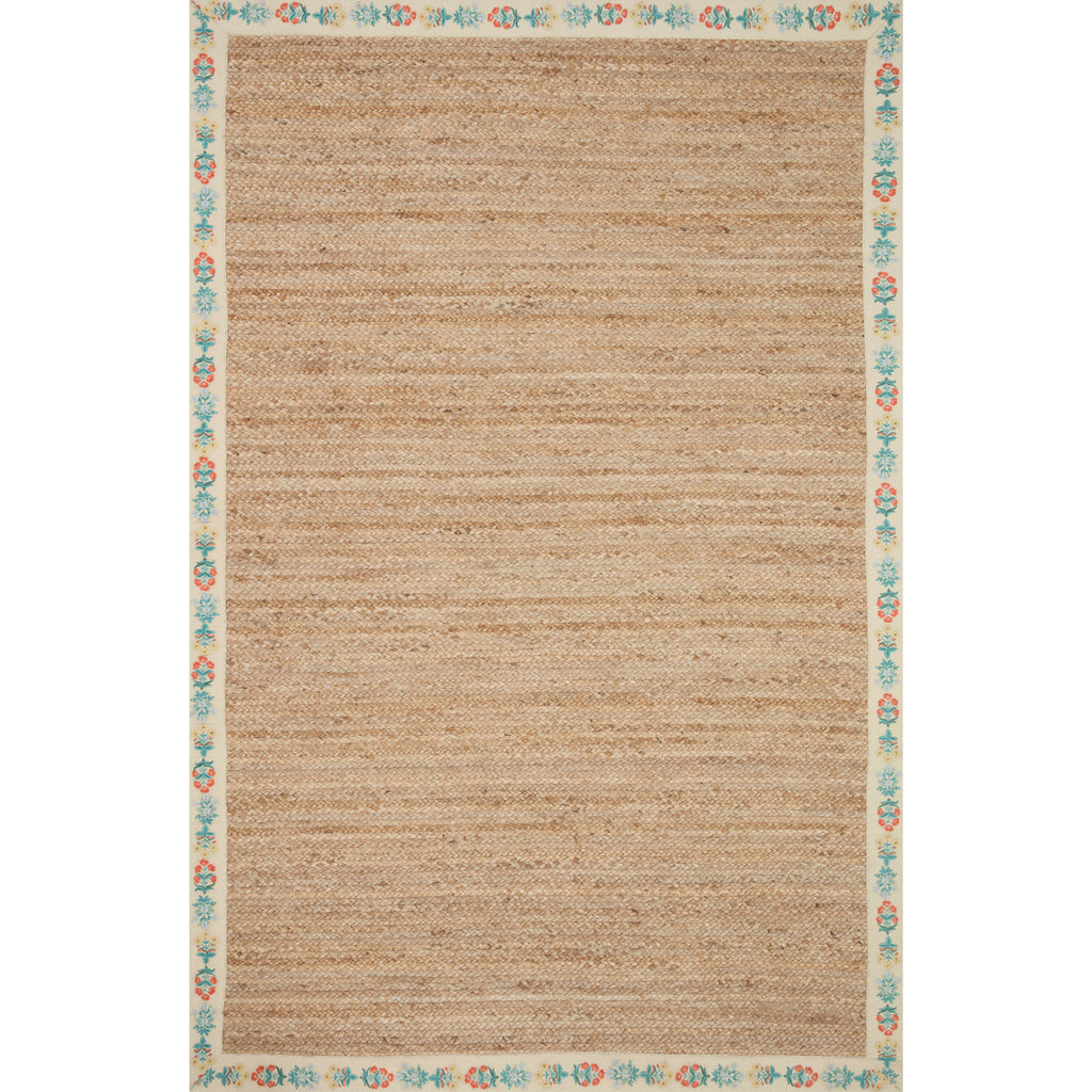 Costa Mughal Rose Natural  /  Cream | Rifle Paper Co. Rugs x Loloi - Light House Co.
