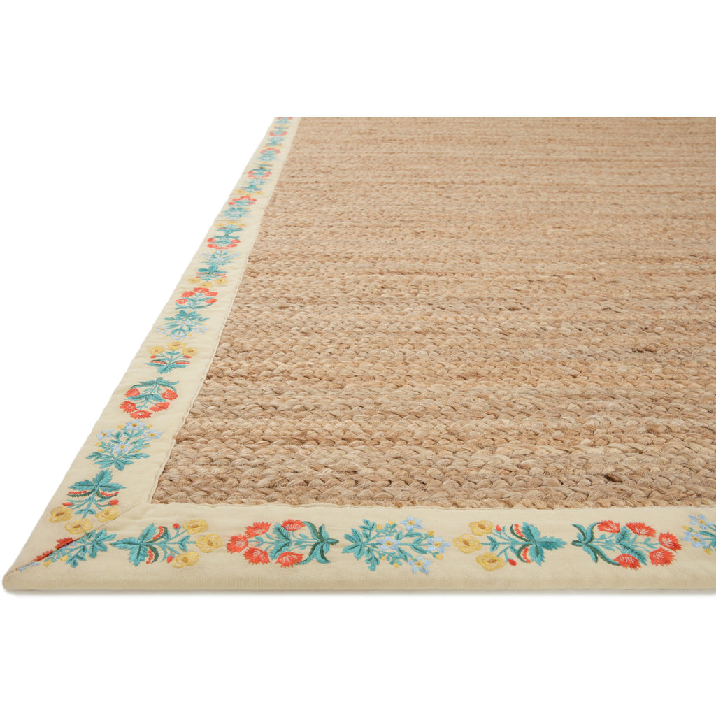 Costa Mughal Rose Natural  /  Cream | Rifle Paper Co. Rugs x Loloi - Light House Co.