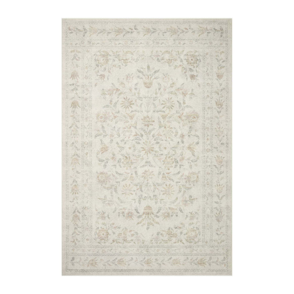 Courtyard Lily Yellow / Multi | Rifle Paper Co. Rugs x Loloi - Light House Co.