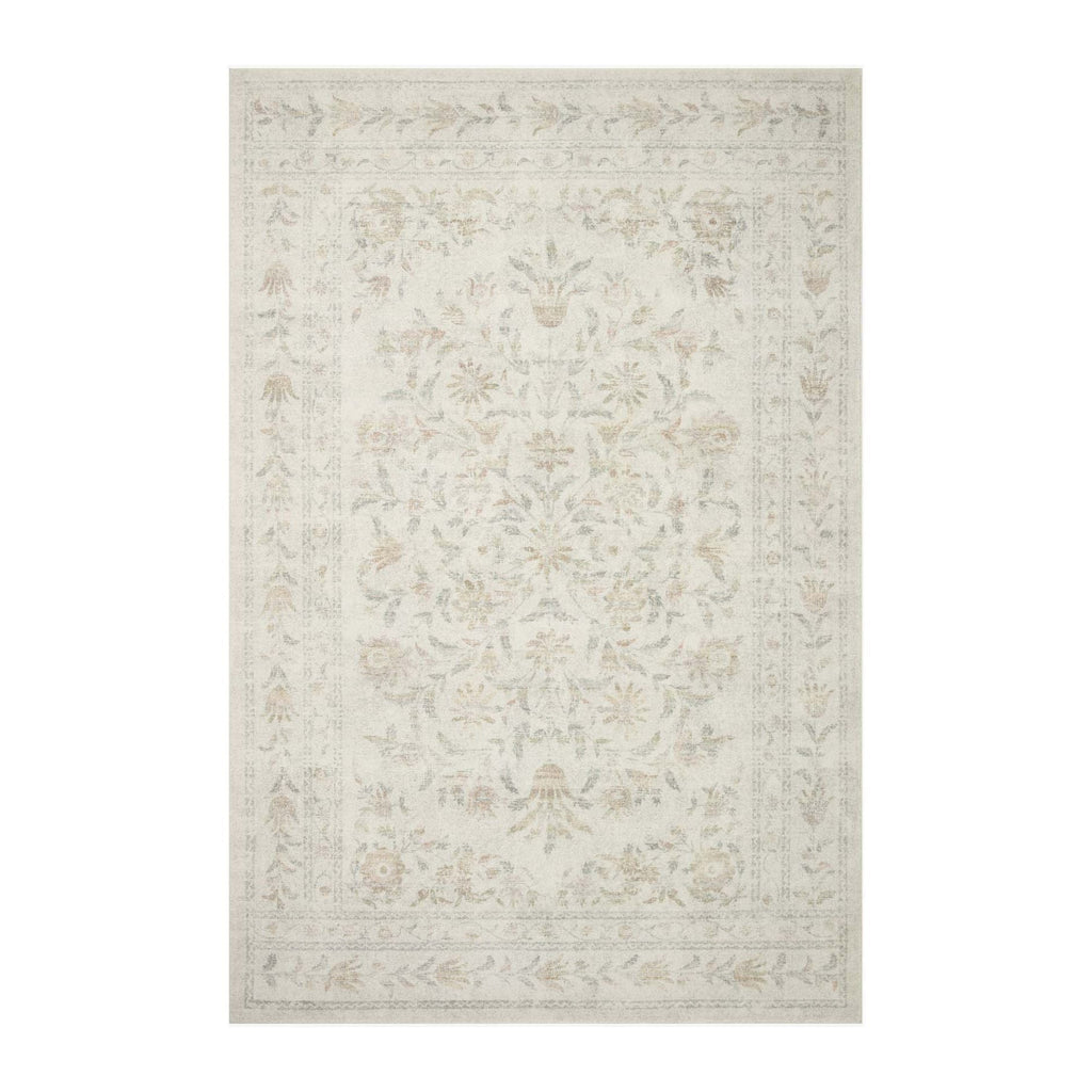 Courtyard Lily Yellow / Multi | Rifle Paper Co. Rugs x Loloi | Open Box - Light House Co.