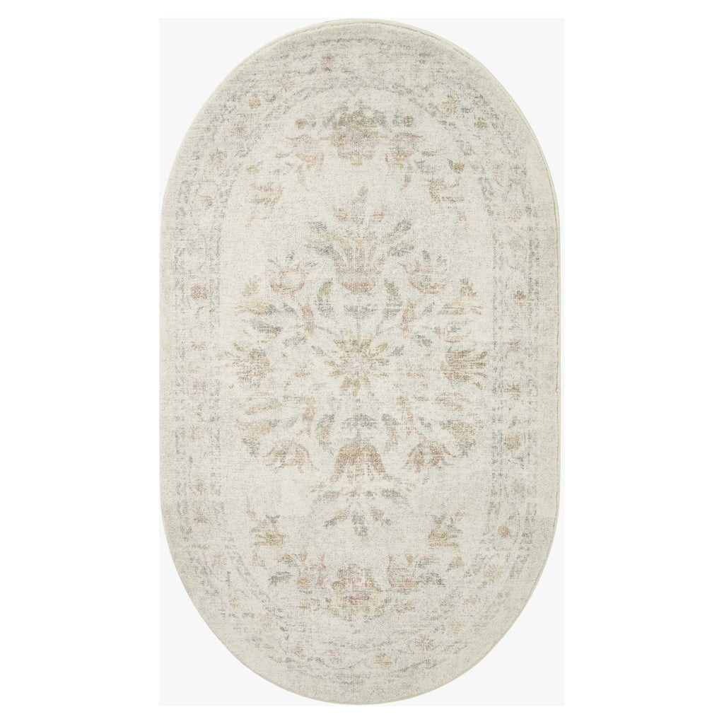 Courtyard Lily Yellow / Multi | Rifle Paper Co. Rugs x Loloi - Light House Co.