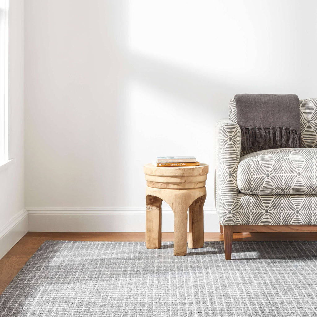 Conall Grey Hand Micro Hooked Wool Rug - Light House Co.