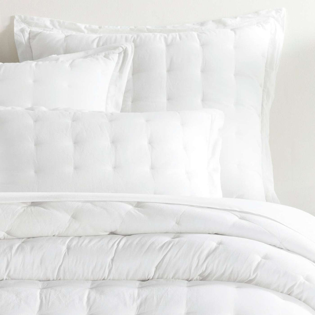 Cozy Cotton White Puff Sham - Light House Co.