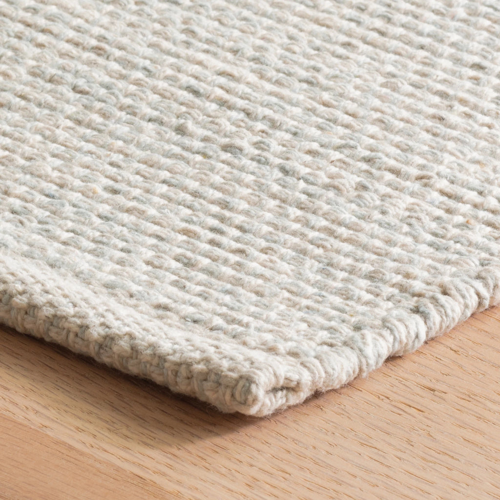 Marled Light Blue Handwoven Cotton Rug - Light House Co.