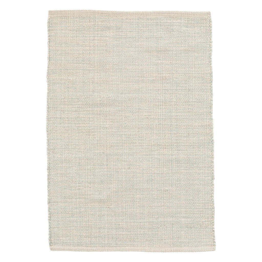 Marled Light Blue Handwoven Cotton Rug - Light House Co.