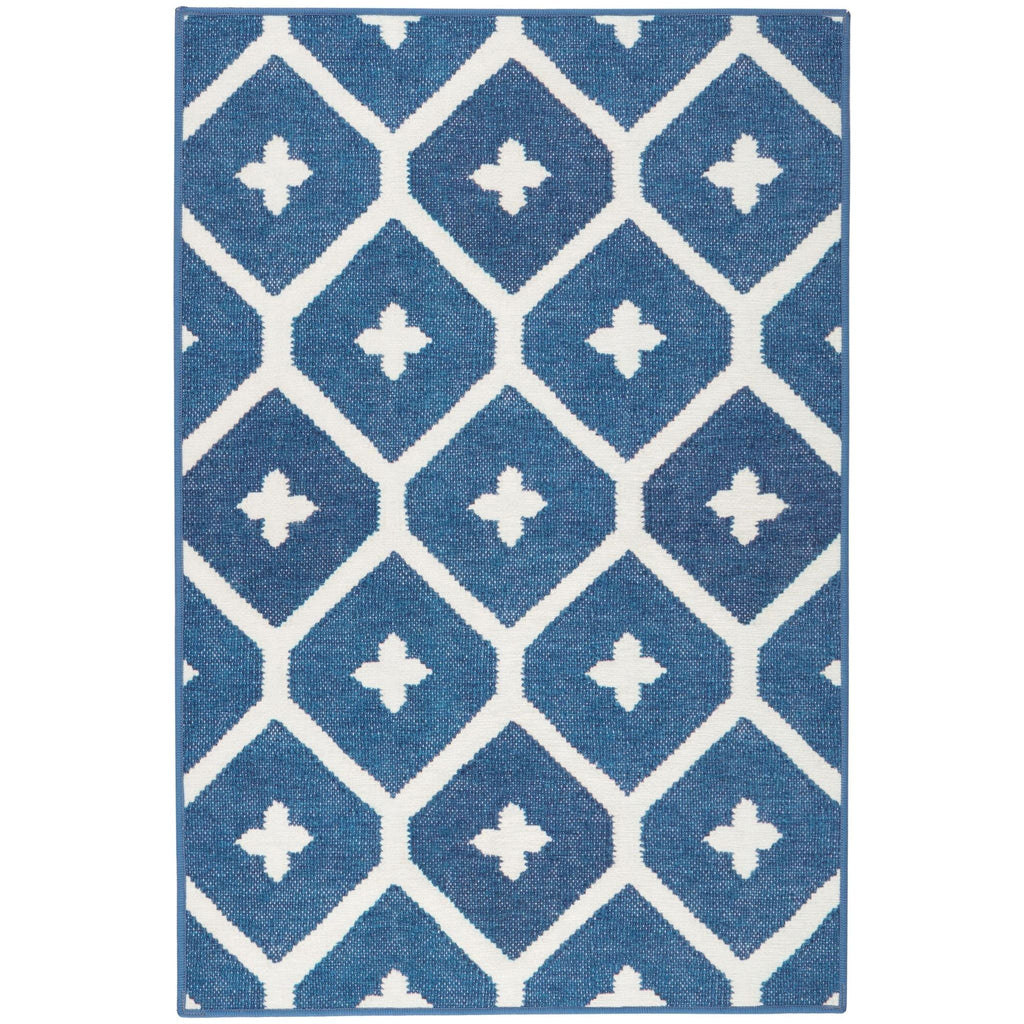 Elizabeth Navy Machine Washable Rug - Light House Co.
