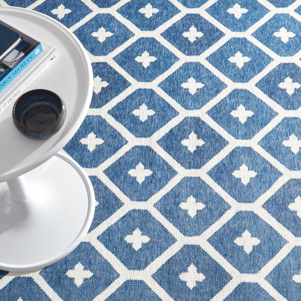 Elizabeth Navy Machine Washable Rug - Light House Co.