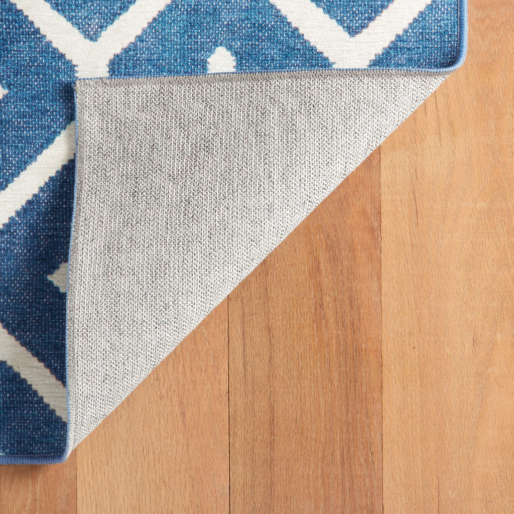 Elizabeth Navy Machine Washable Rug - Light House Co.