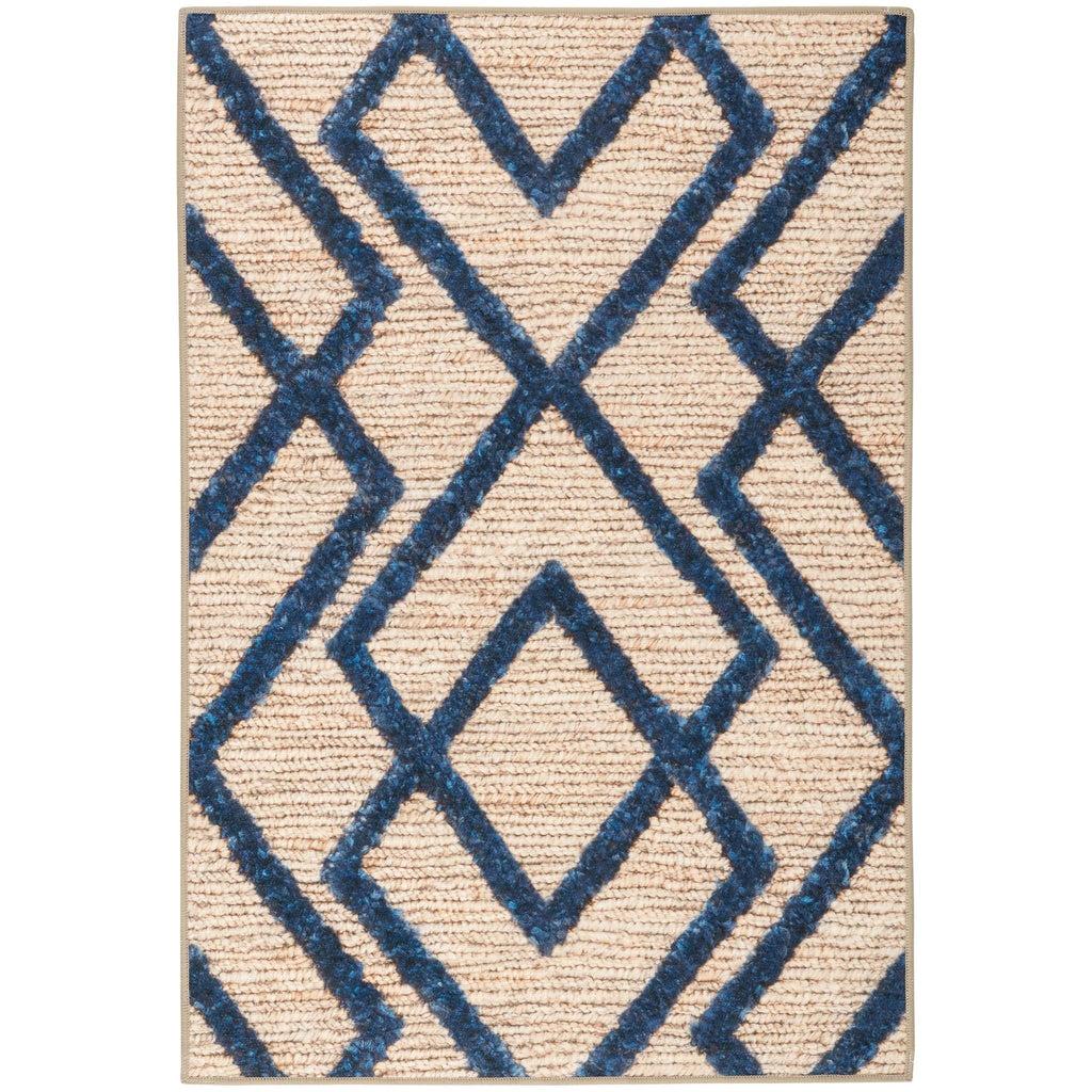 Marco Navy Machine Washable Rug - Light House Co.