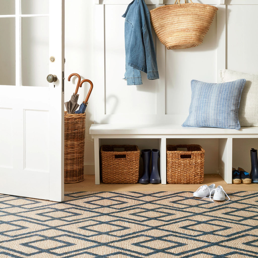 Marco Navy Machine Washable Rug - Light House Co.