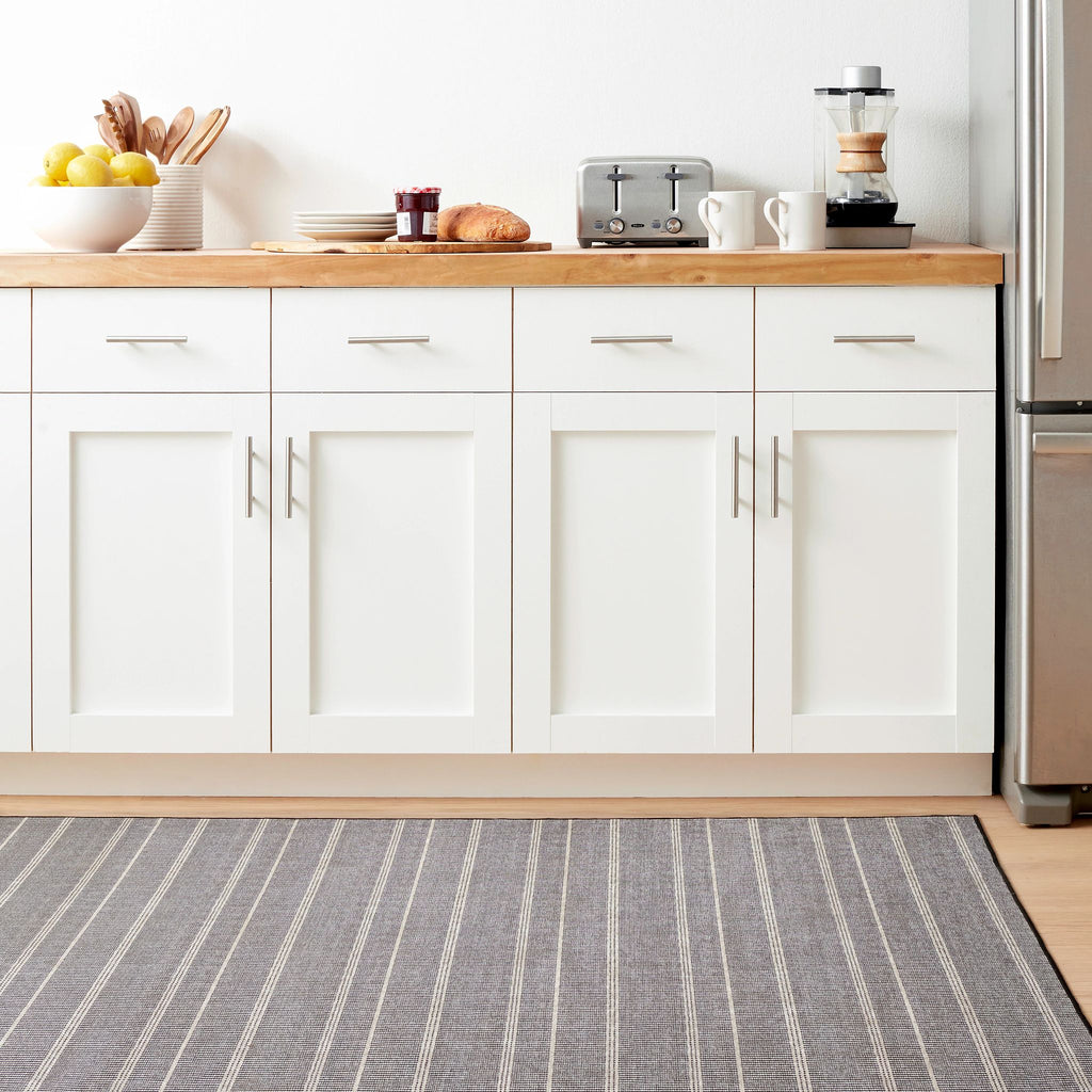 Samson Black Machine Washable Rug - Light House Co.