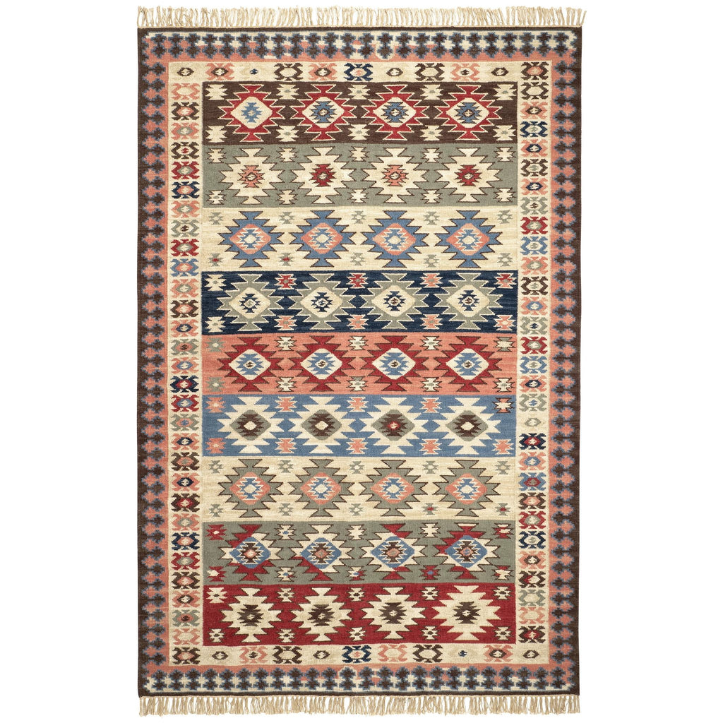 Balsam Kilim Multi Handwoven Wool Rug - Light House Co.