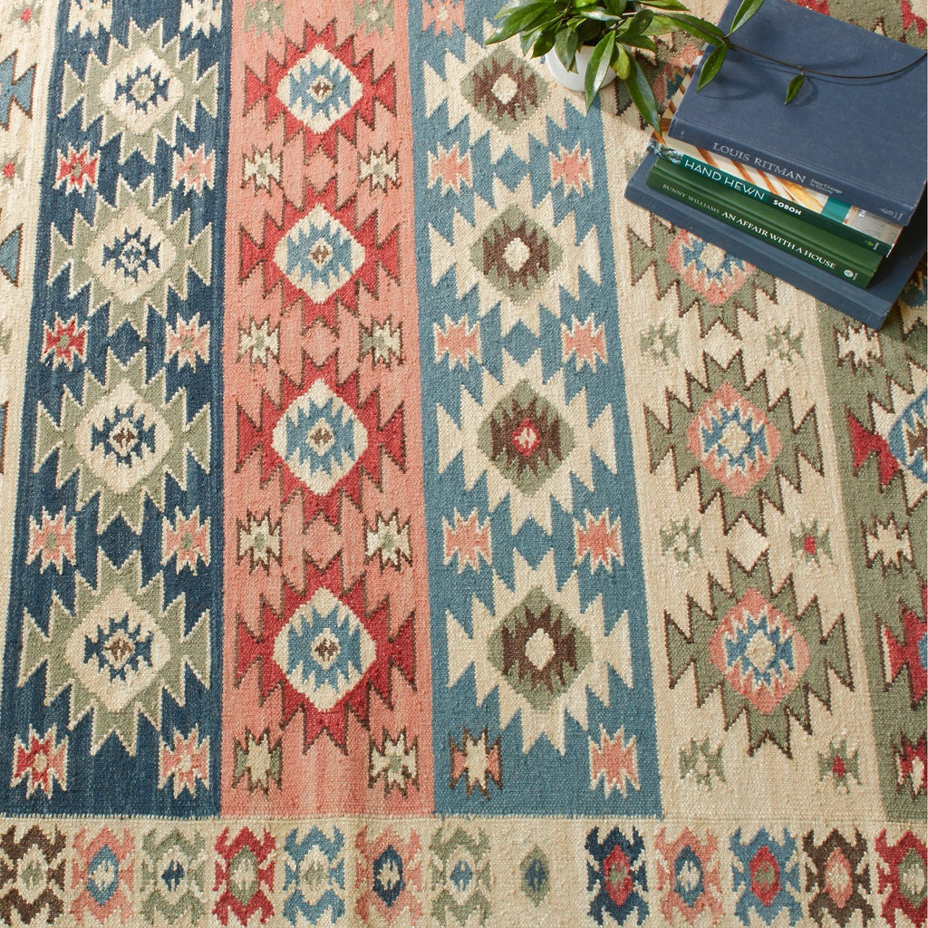 Balsam Kilim Multi Handwoven Wool Rug - Light House Co.