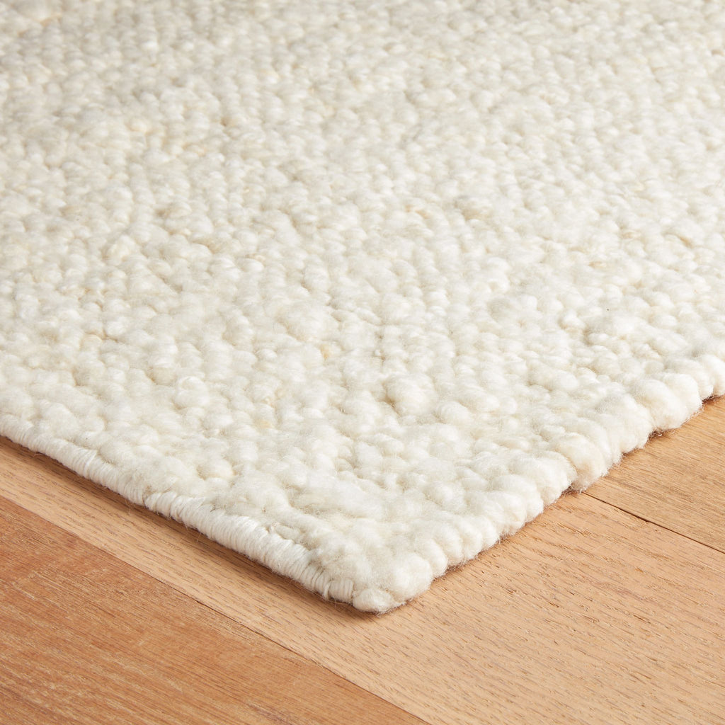 Holmstead Ivory Handwoven Wool Rug - Light House Co.
