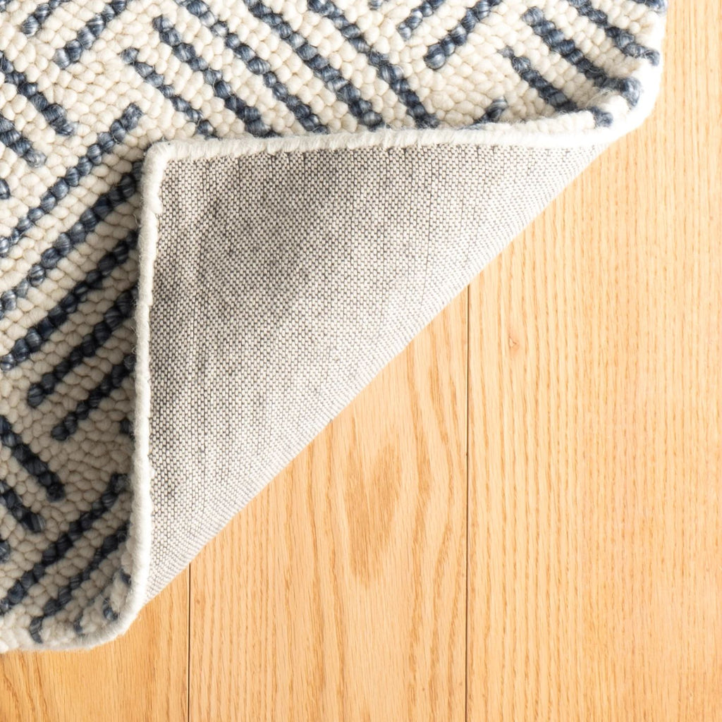 Layers Indigo Hand Hooked Wool Rug - Light House Co.