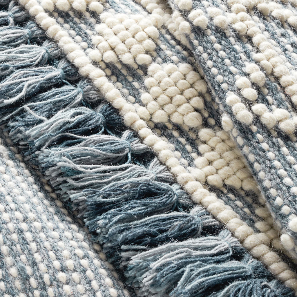 Pembrook Blue Handwoven Wool Rug - Light House Co.