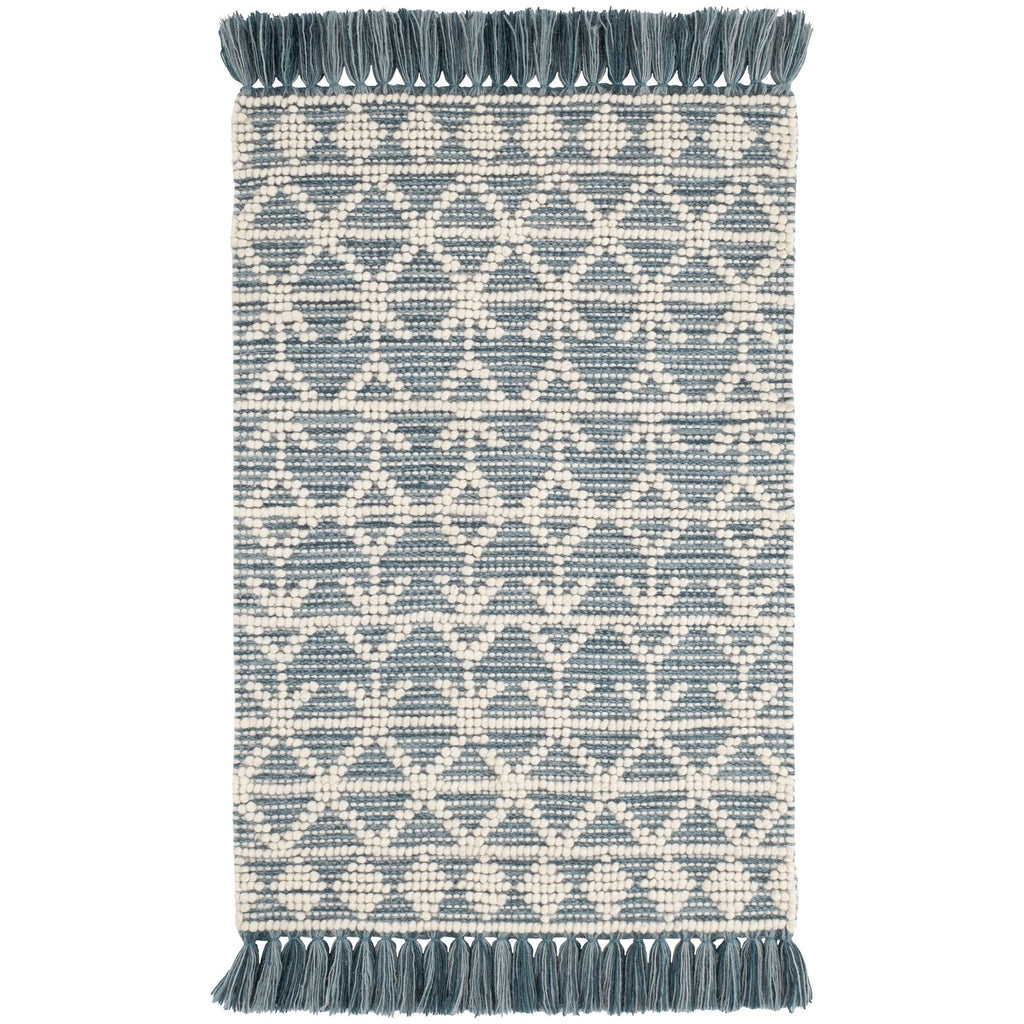 Pembrook Blue Handwoven Wool Rug - Light House Co.