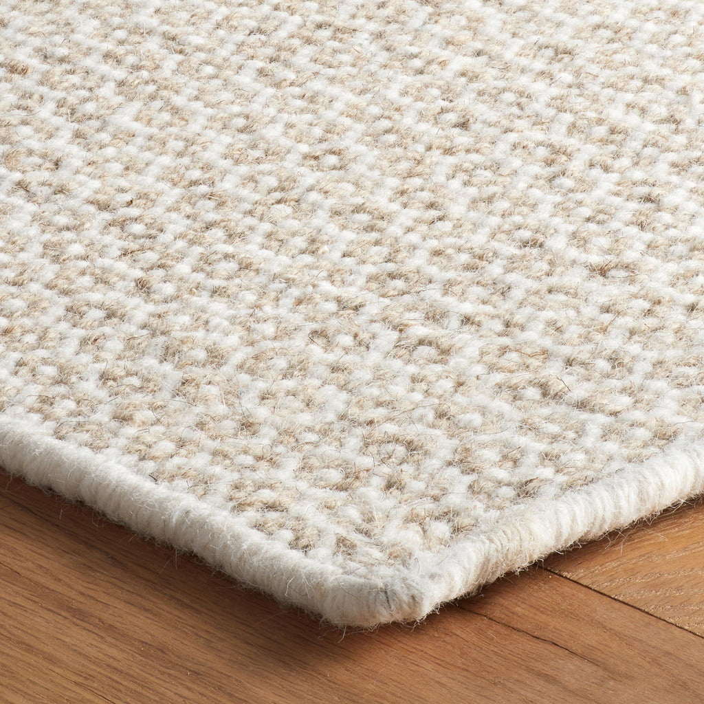 Honeycomb Natural Handwoven Wool Rug - Light House Co.