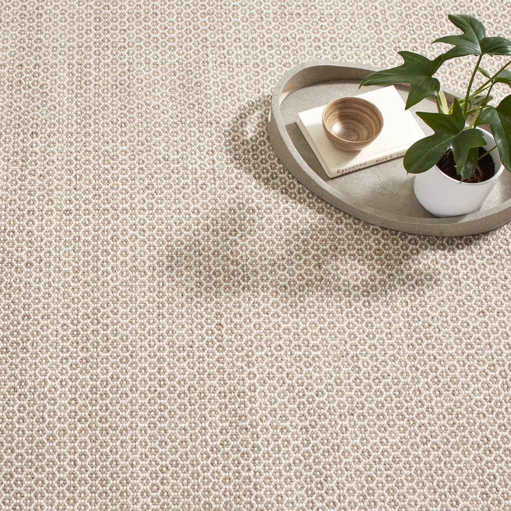 Honeycomb Natural Handwoven Wool Rug - Light House Co.