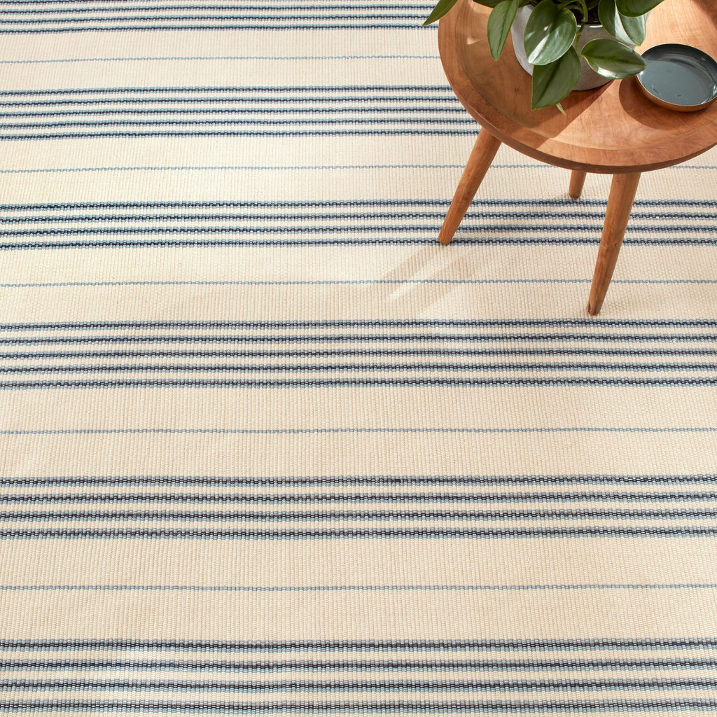 Conway Blue Handwoven Cotton Rug - Light House Co.