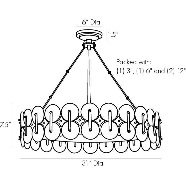 Rondelle Chandelier - Light House Co.