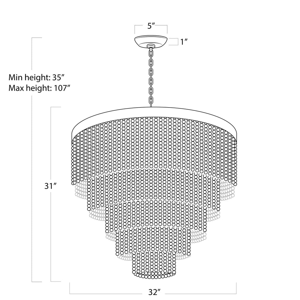 Waterfall Chandelier - Light House Co.