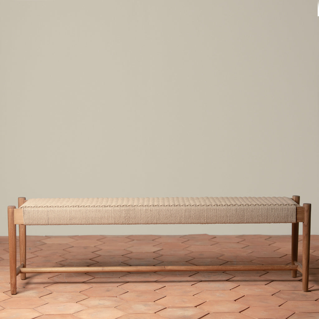 Ingrid Woven Bench - Light House Co.