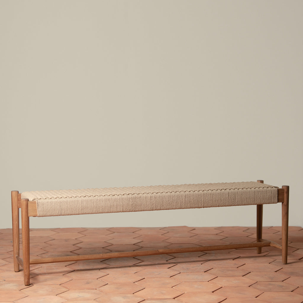 Ingrid Woven Bench - Light House Co.