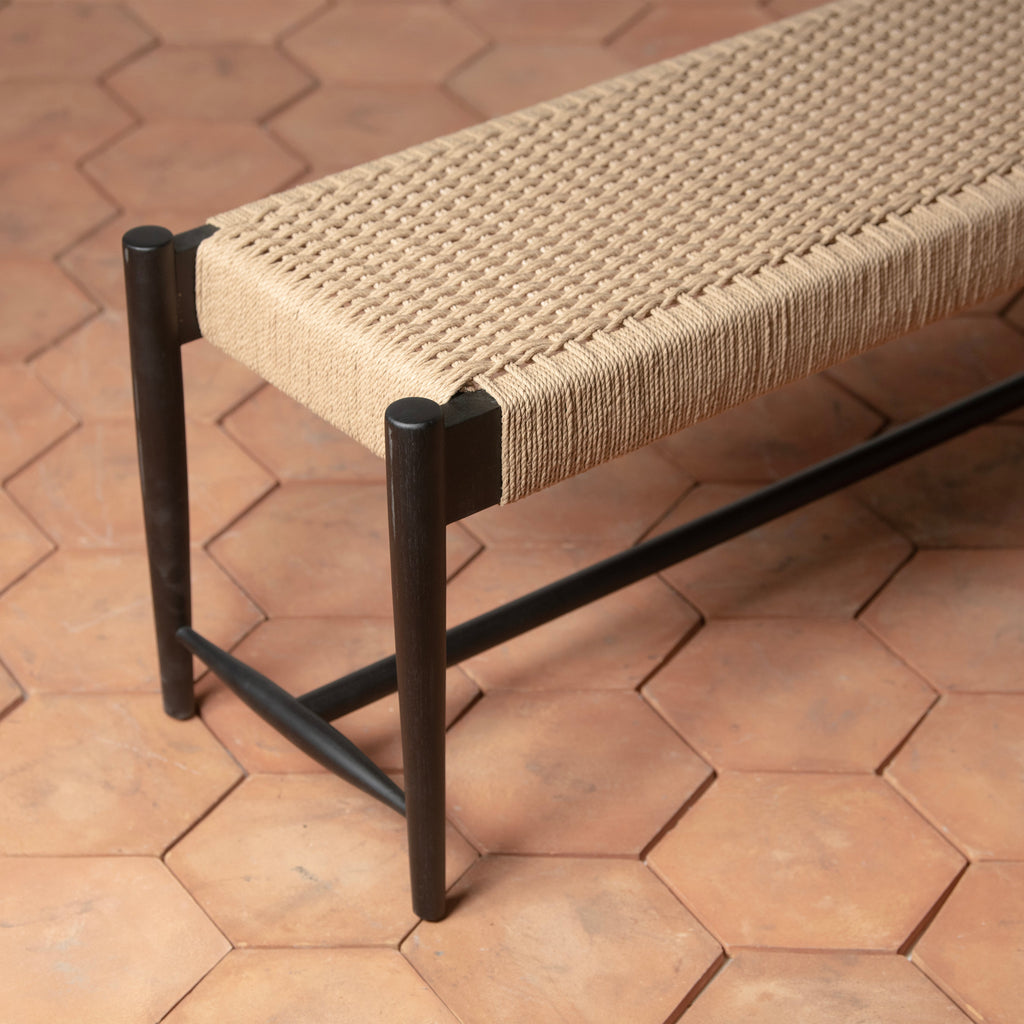 Ingrid Woven Bench - Light House Co.