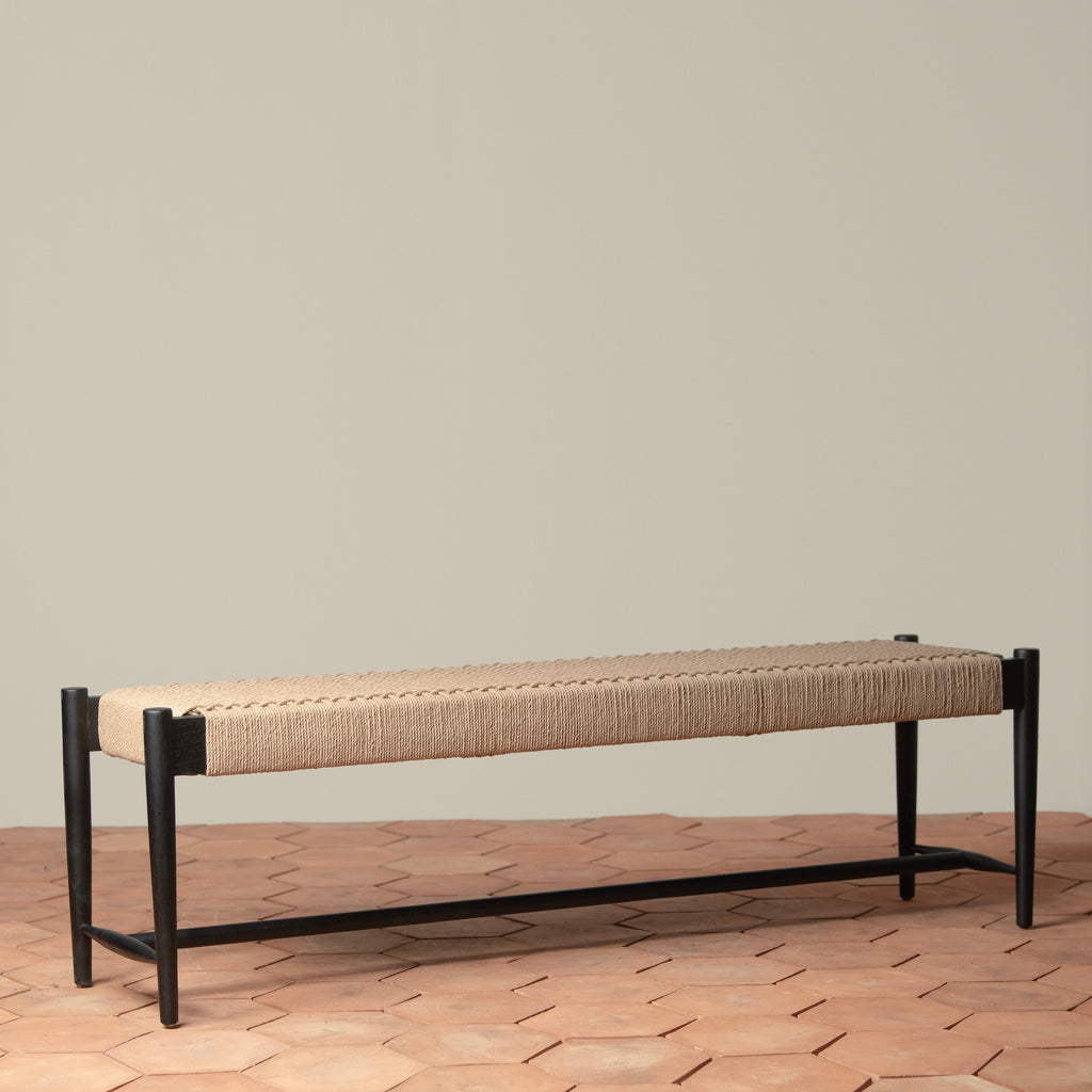 Ingrid Woven Bench - Light House Co.