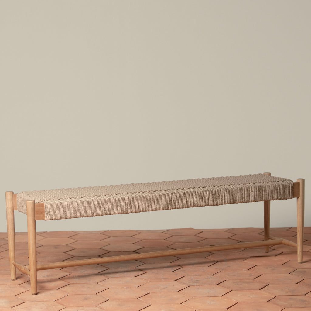 Ingrid Woven Bench - Light House Co.