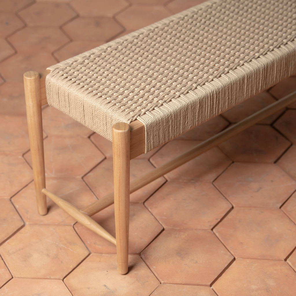 Ingrid Woven Bench - Light House Co.