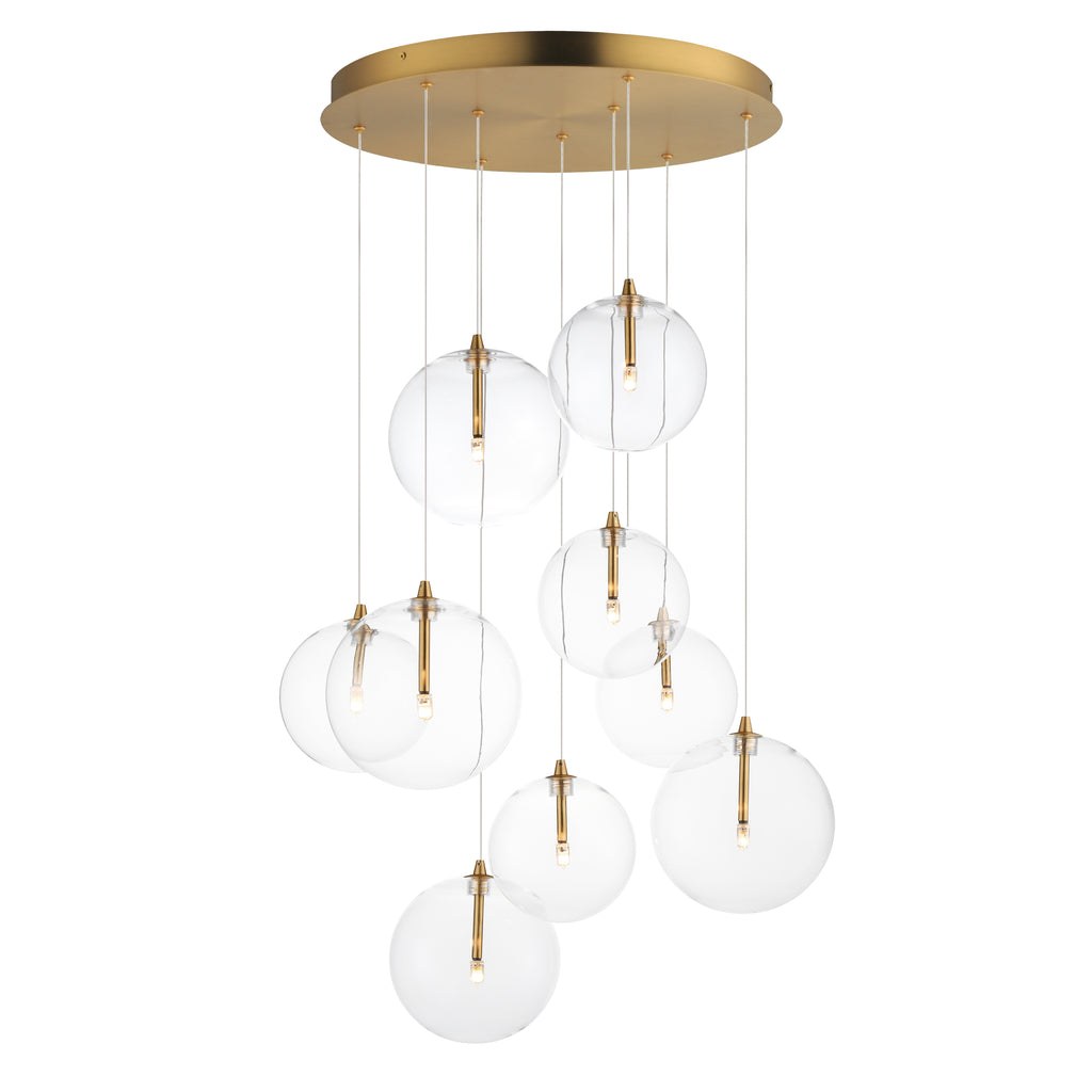 Global 9-Light LED Chandelier - Light House Co.