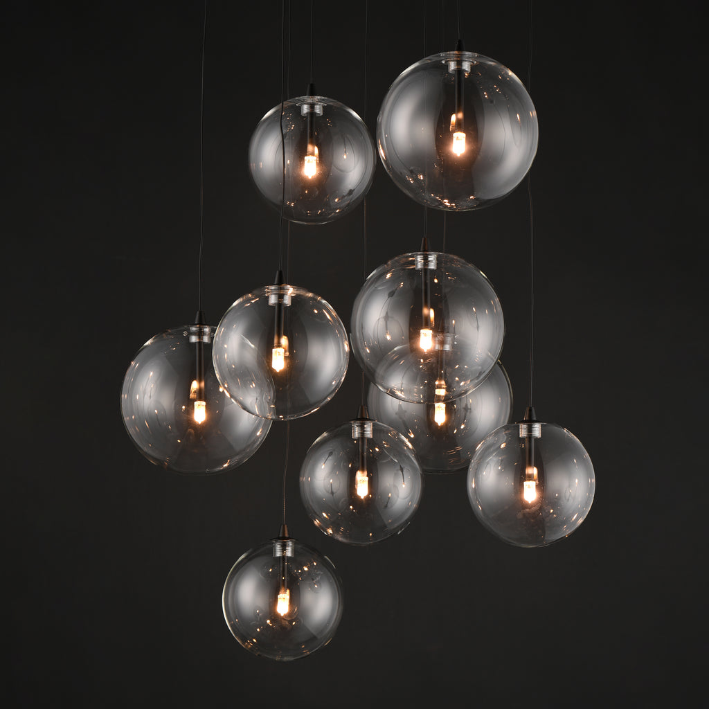 Global 9-Light LED Chandelier - Light House Co.