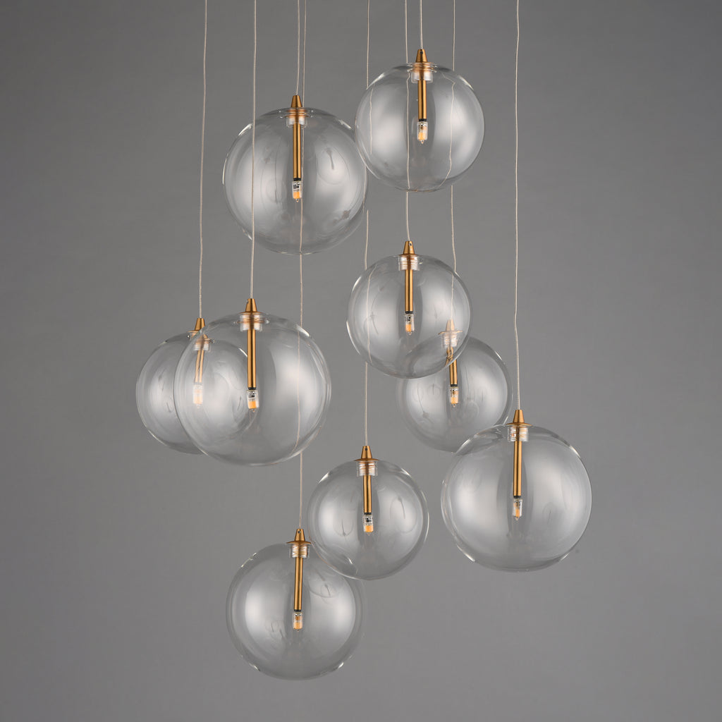 Global 9-Light LED Chandelier - Light House Co.