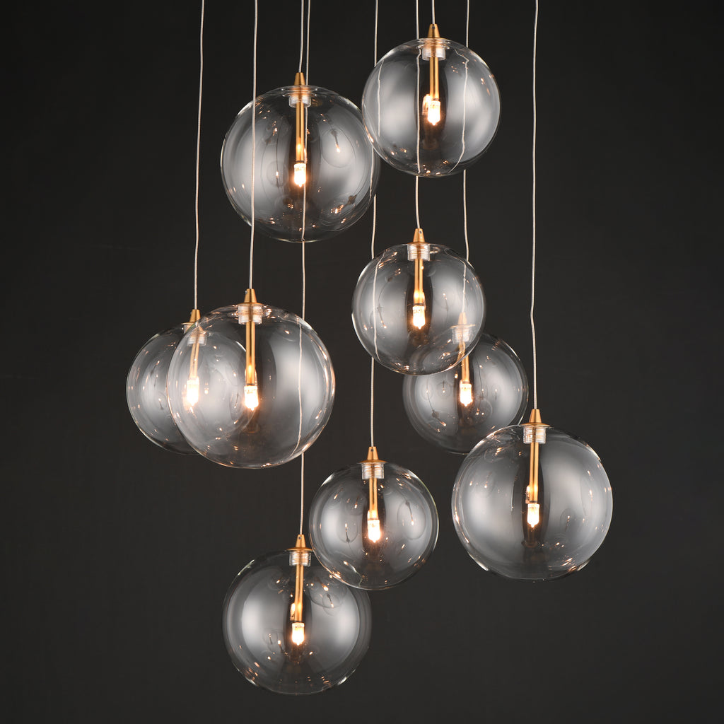 Global 9-Light LED Chandelier - Light House Co.