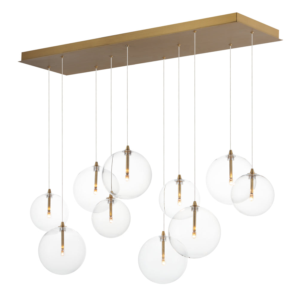 Global 10-Light LED Chandelier - Light House Co.