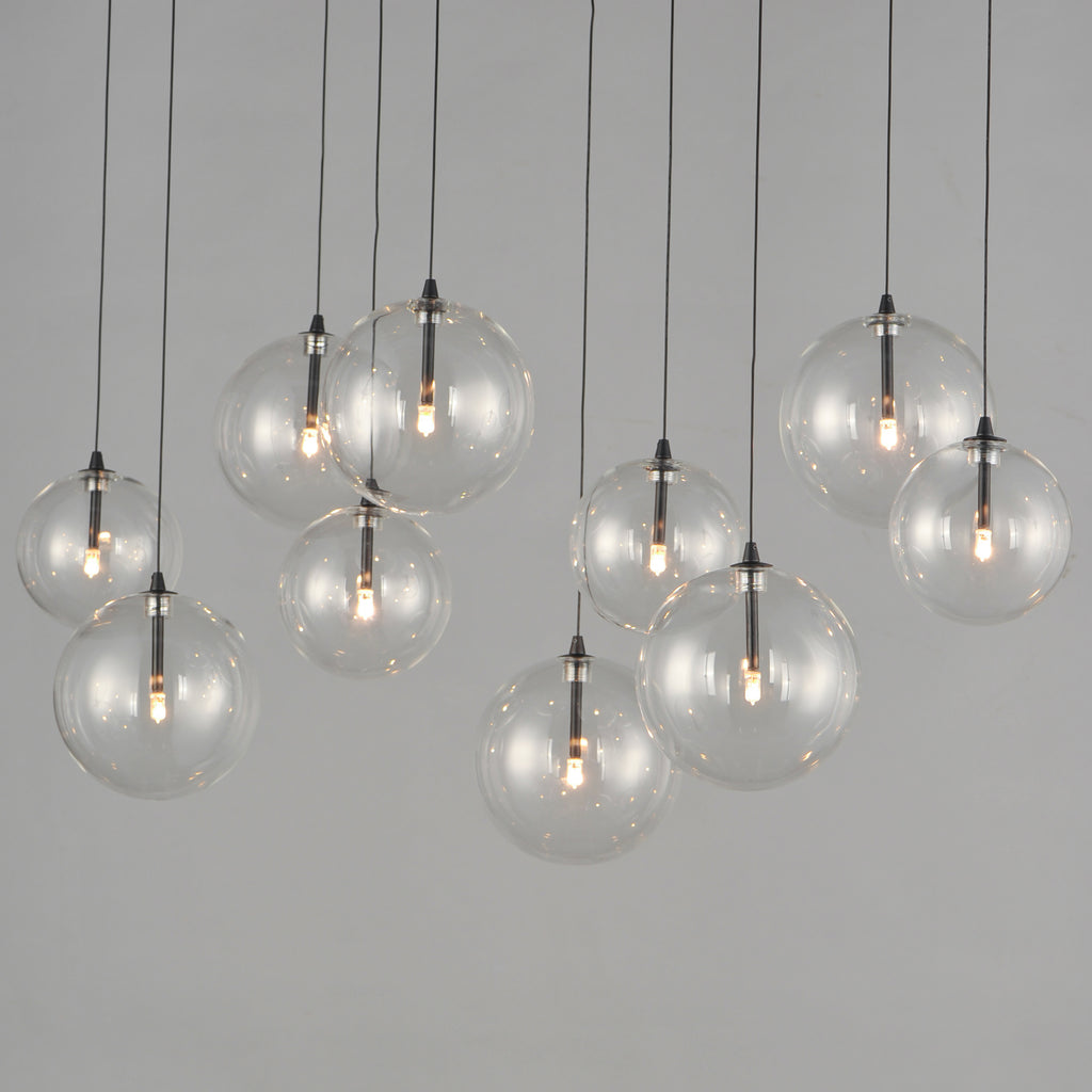 Global 10-Light LED Chandelier - Light House Co.