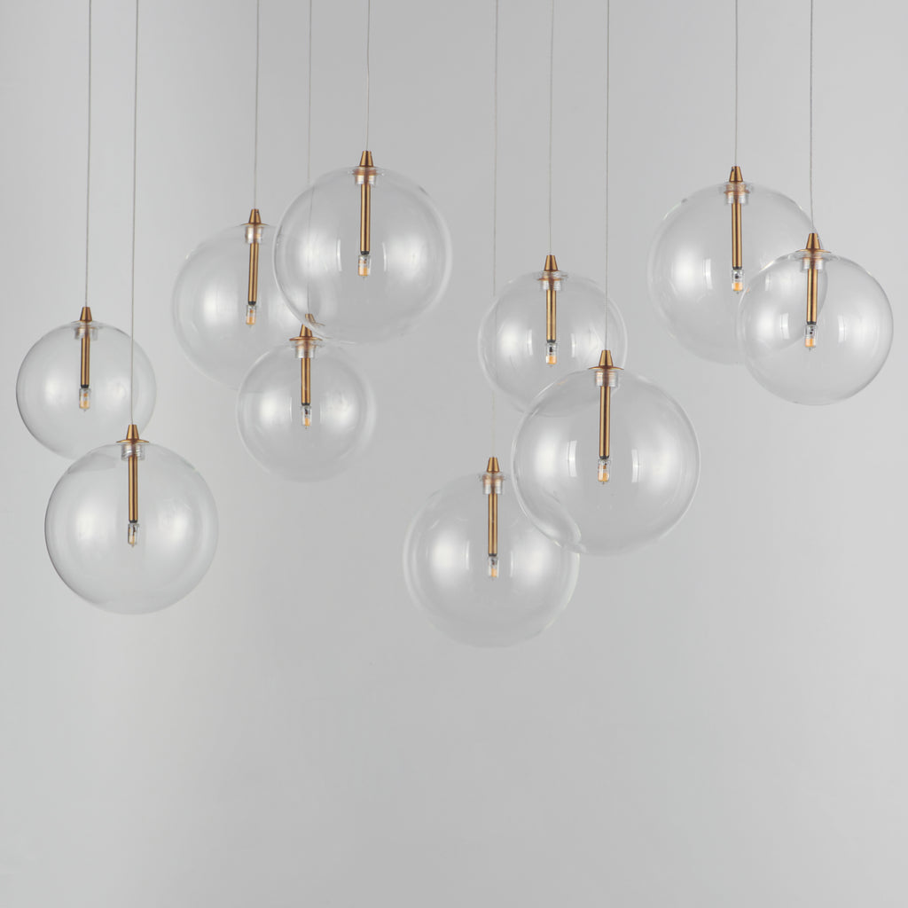 Global 10-Light LED Chandelier - Light House Co.