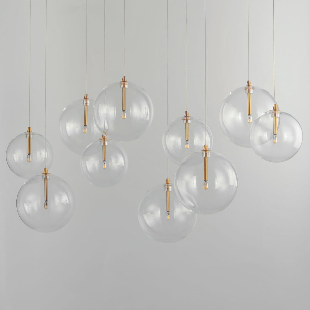 Global 10-Light LED Chandelier - Light House Co.
