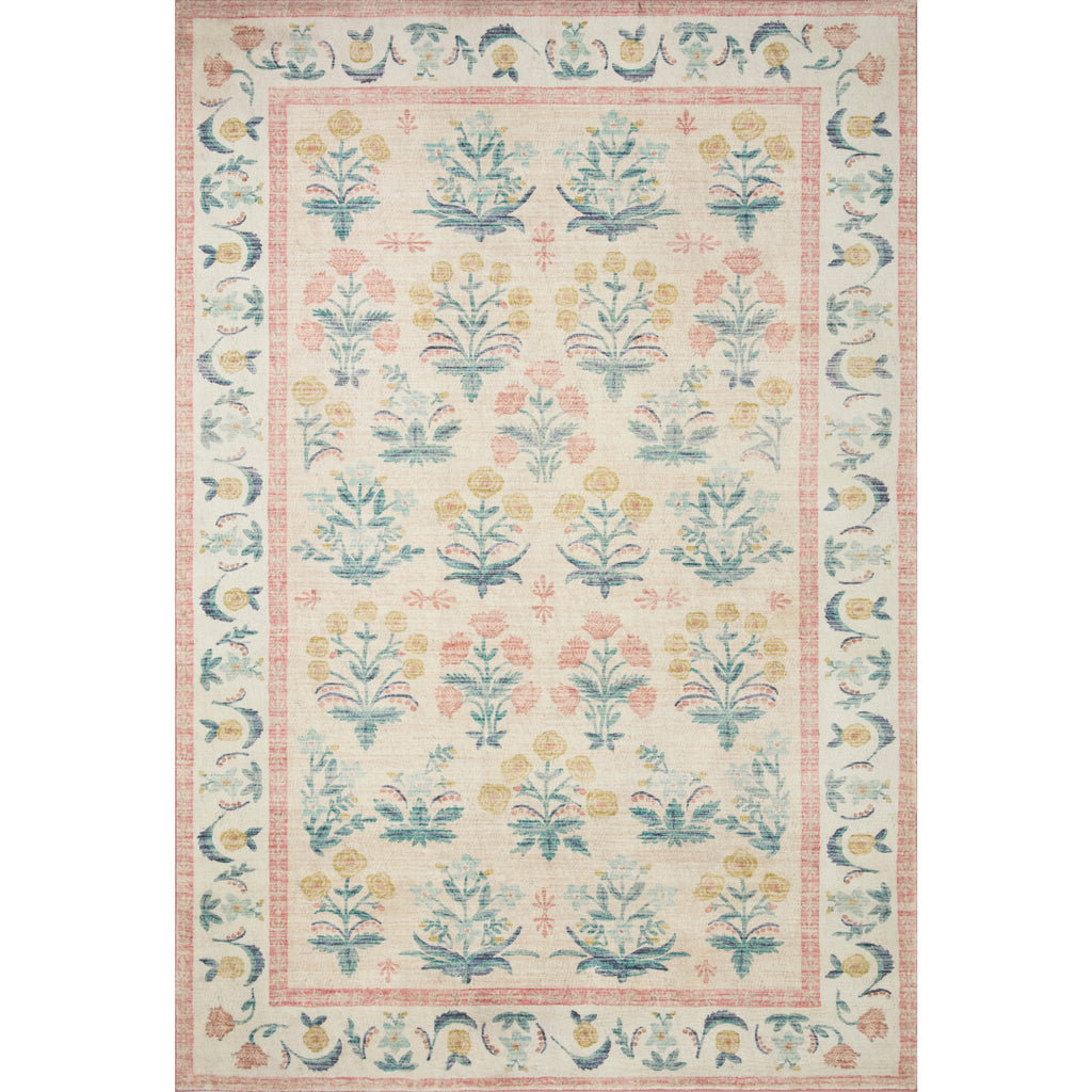 Eden Mughal Rose / Blush | Rifle Paper Co. Rugs x Loloi - Light House Co.