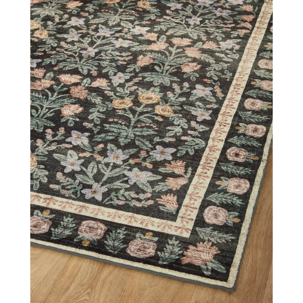 Eden Mughal Garden / Black | Rifle Paper Co. Rugs x Loloi - Light House Co.
